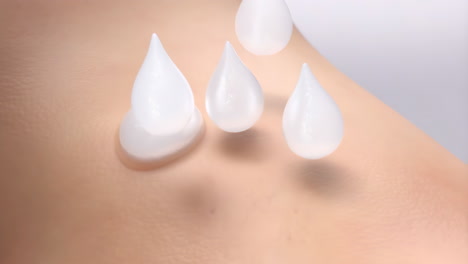 skincare product absorption on skin