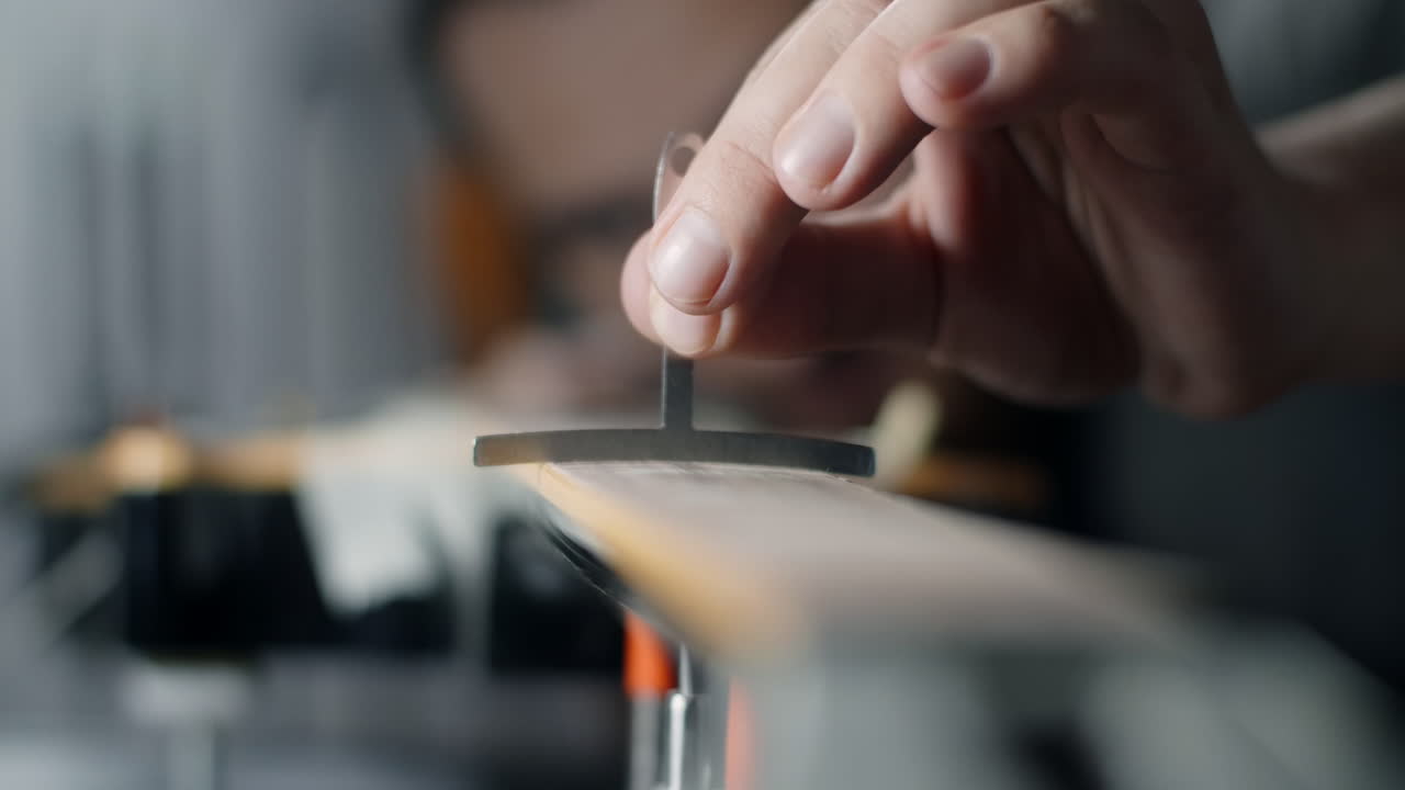 primer plano del proceso de elaboración de la madera