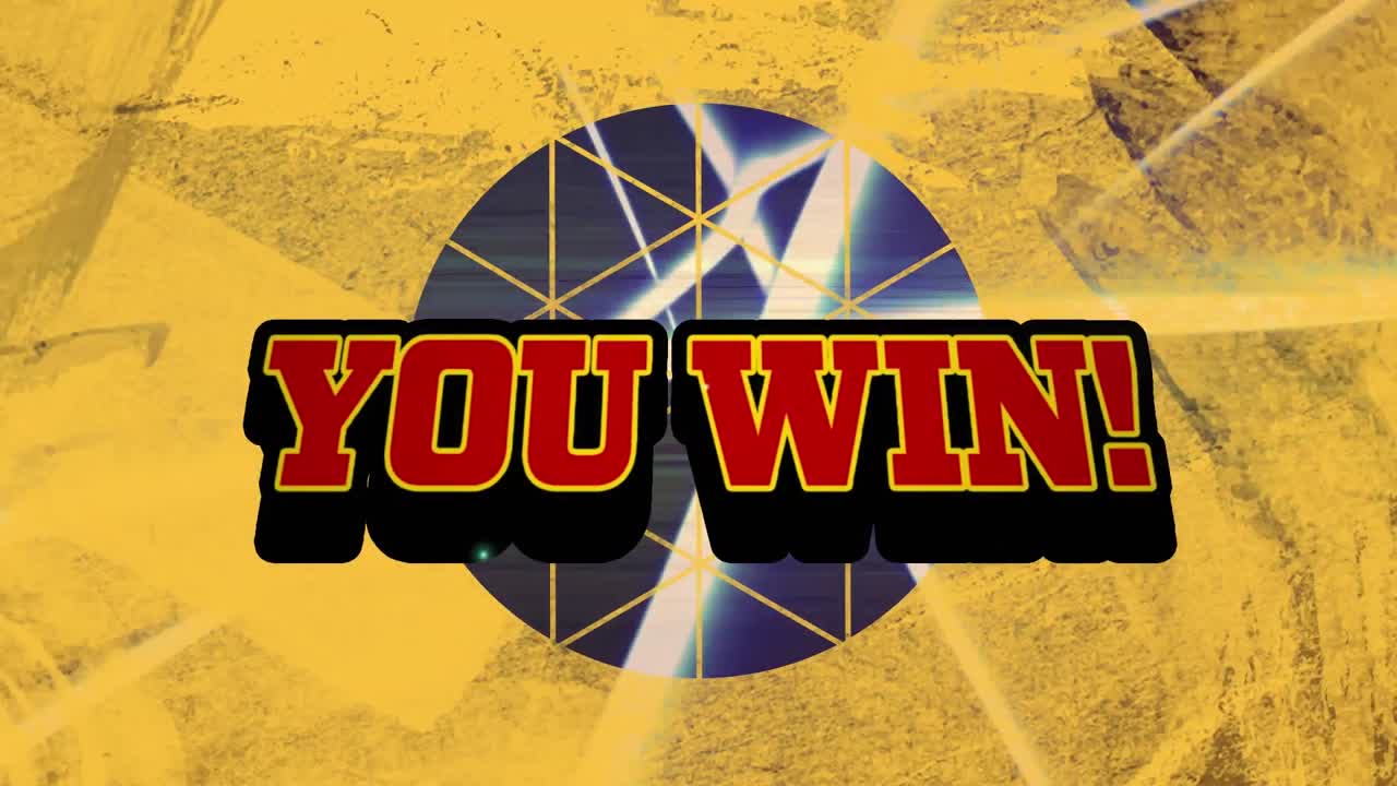 검은색 배경의 모양 위에 텍스트를 이기는 애니메이션