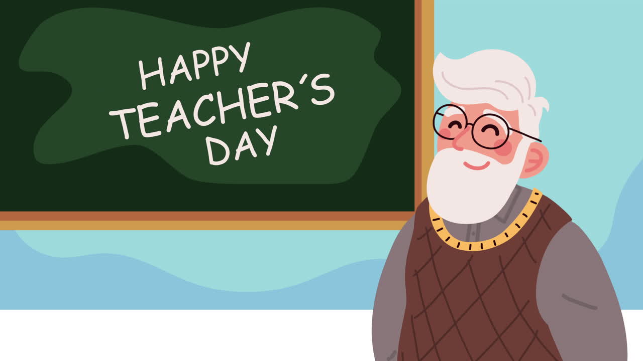 Ilustração feliz do dia do professor