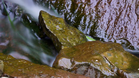 time lapse and time-exposure at a small waterfall