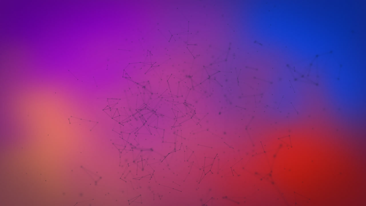 animación de múltiples estructuras químicas sobre un fondo en movimiento de colores