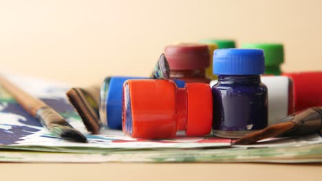 art supplies and paints