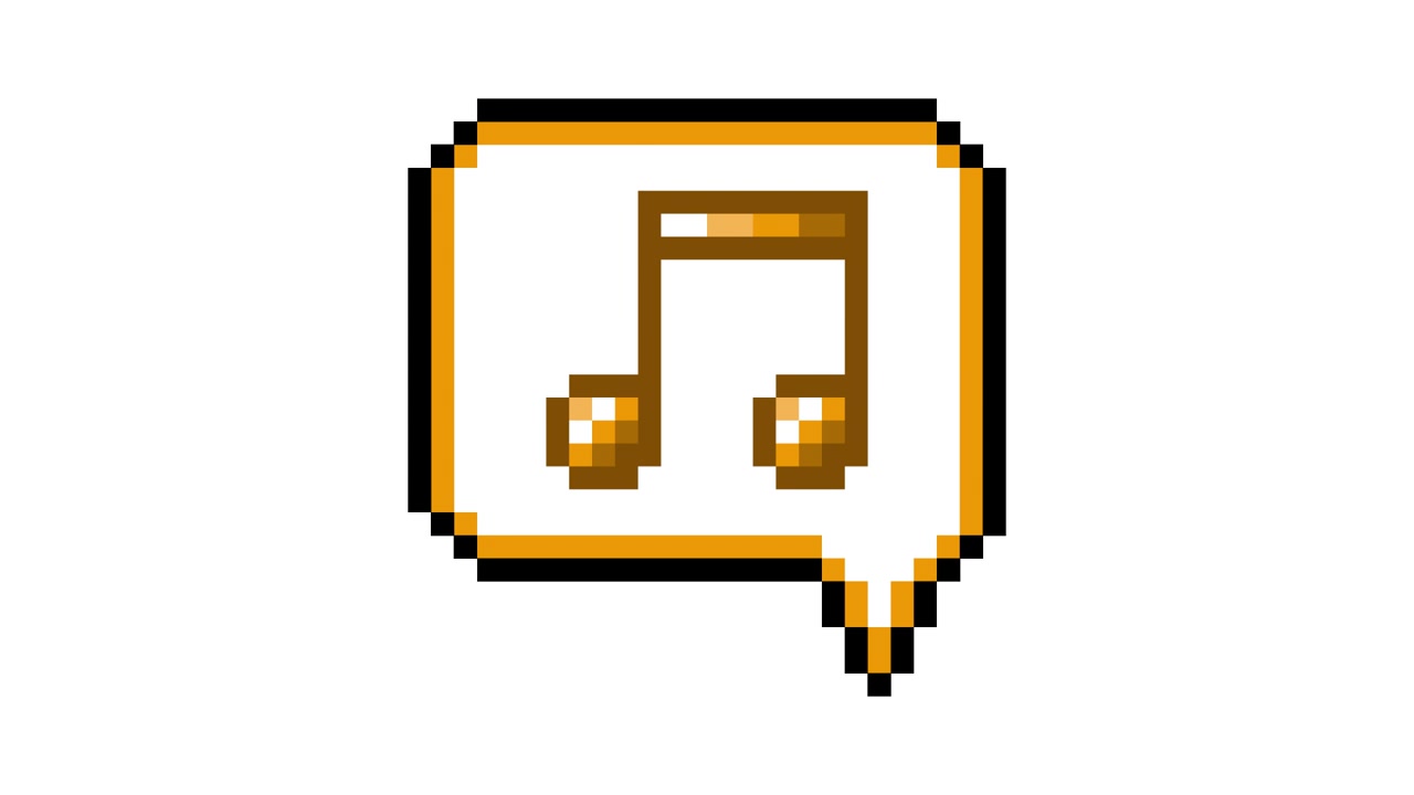 Pixel Art Pop-up Icon Animation with Eighth notes in Speech Bubble (8).mov