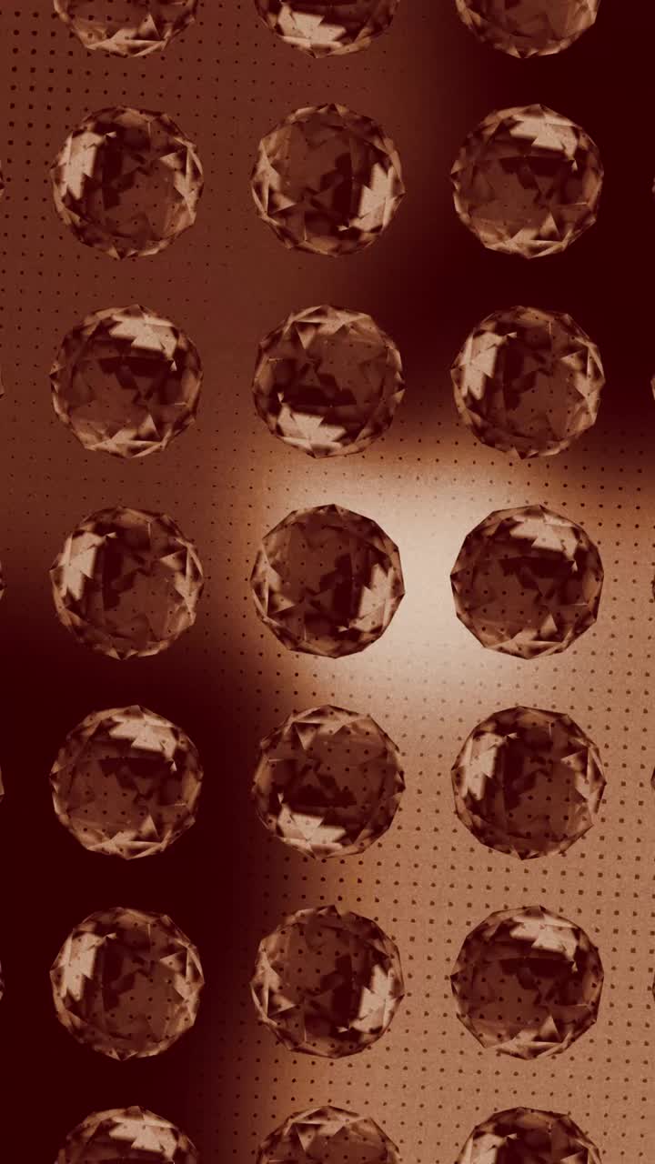 Motivo astratto marrone a diamante con riflesso di luce scintillante