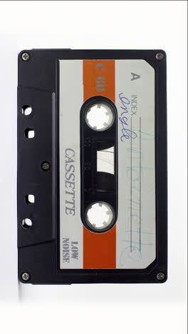 cassette tape in vertical