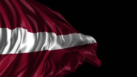 waving latvian flag