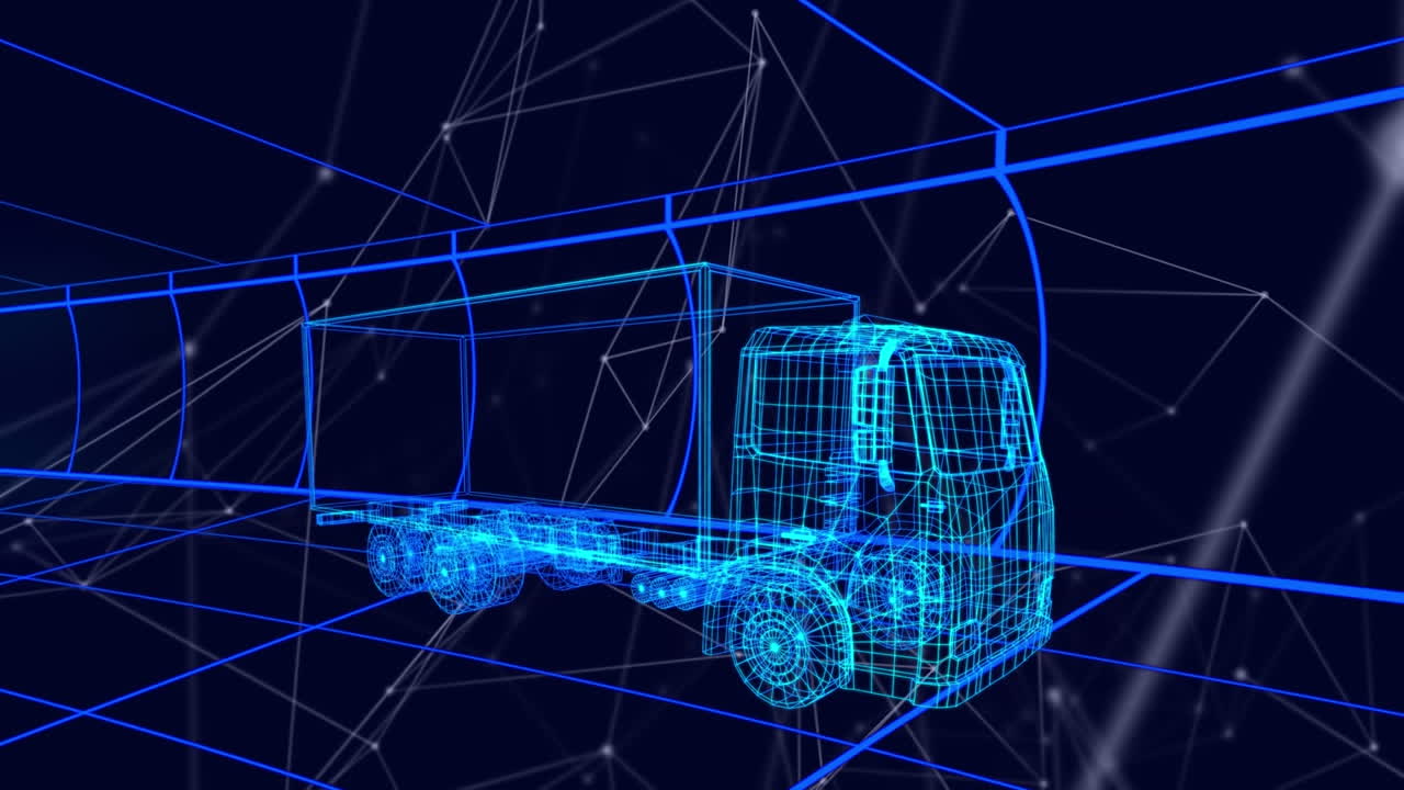 자동차의 3d 기술 도면