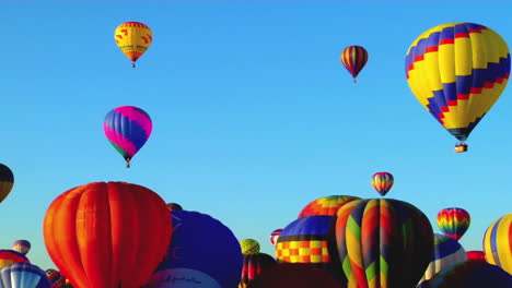 colorful balloons launch at the albuquerque balloon festival 1