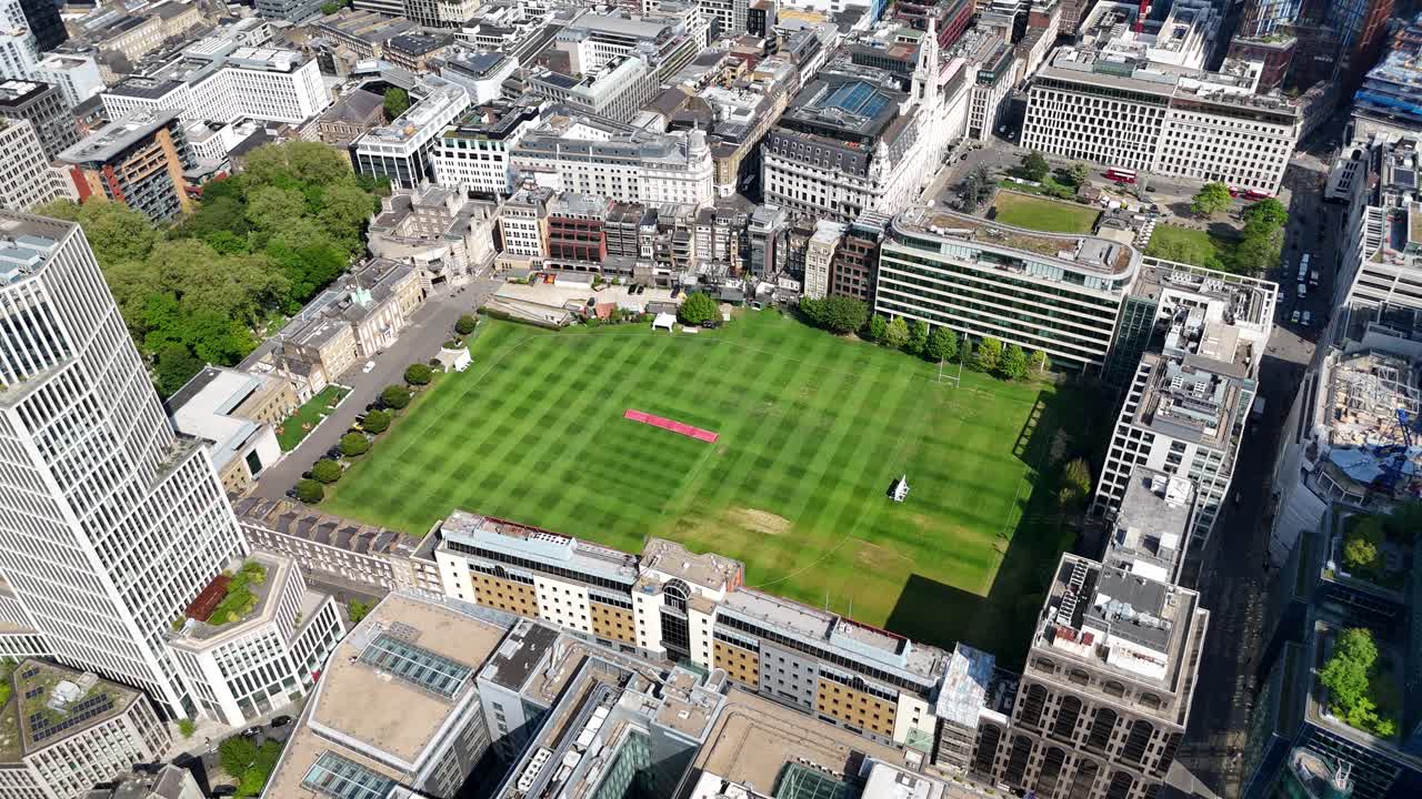 HAC Grounds London cricket pitch event space drone,aerial