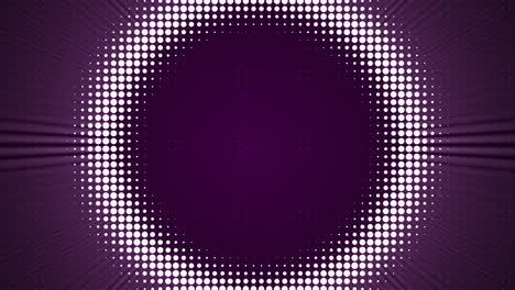 el fondo púrpura del bucle de círculo de luz rosa en el video 4k. concepto de fondo de neón abstracto.