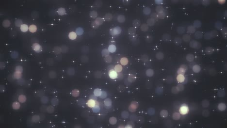 animación navideña colorida con bokeh suave y destello de la lente
