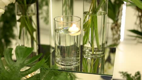 elegant floral centerpieces with candles