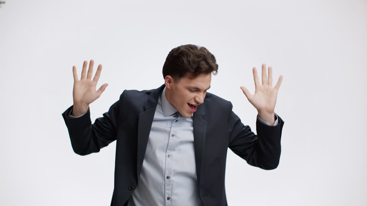 행복한 사업가 축하