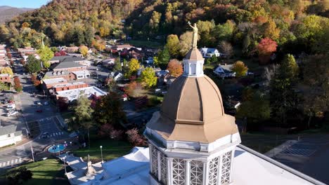 courthouse-aerial-orbit-sylva-nc,-north-carolina