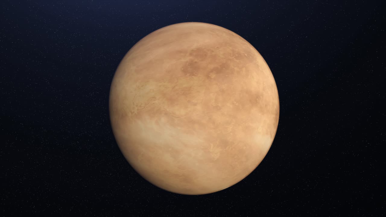 venus, el segundo planeta desde el sol, un planeta rocoso con una atmósfera espesa