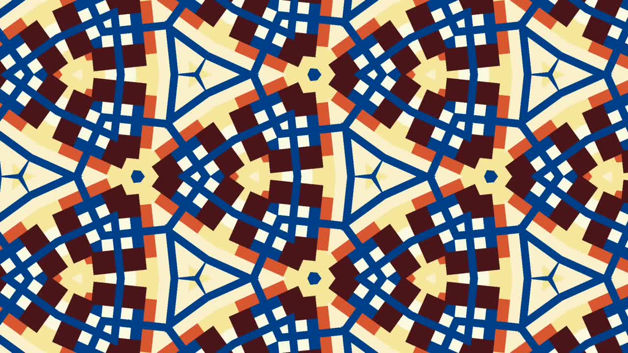 diseño gráfico con líneas con efecto caleidoscopio