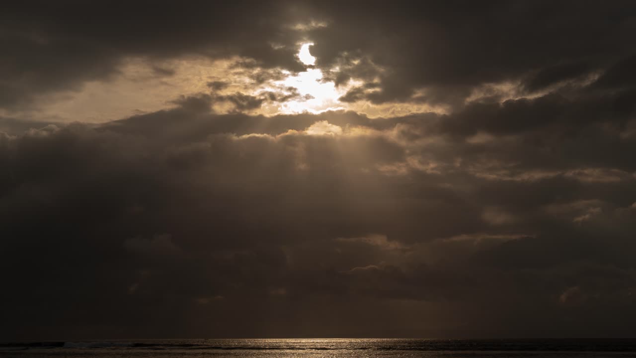 Dramatic Sunset Sky over the Ocean