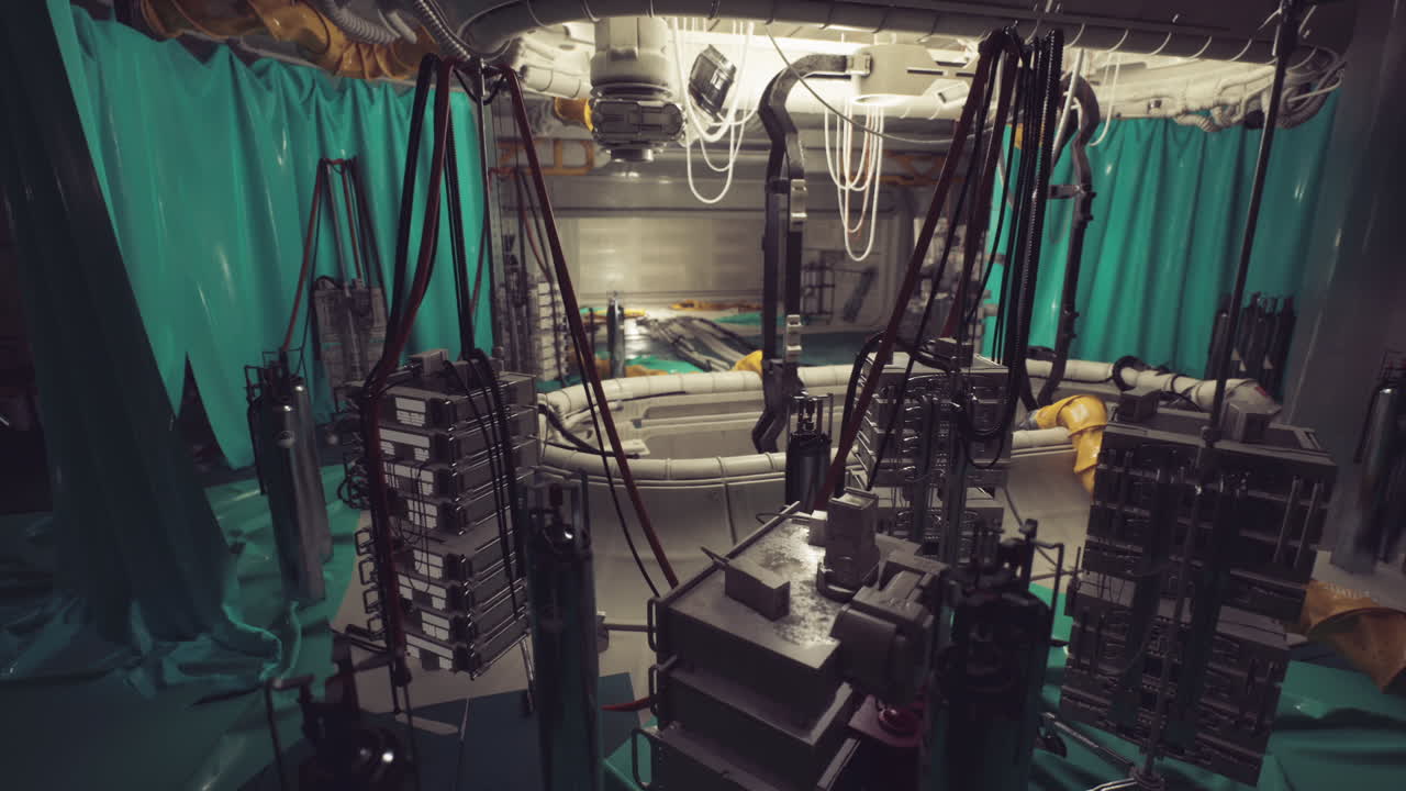 Exploring a futuristic laboratory with advanced technology and equipment