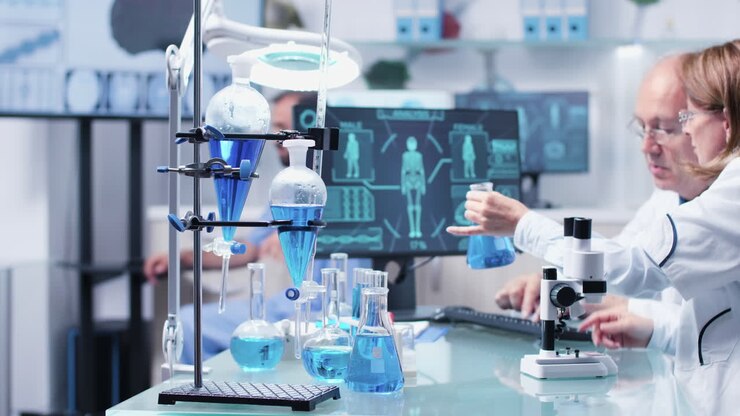 Scientists Conducting Research in a Laboratory