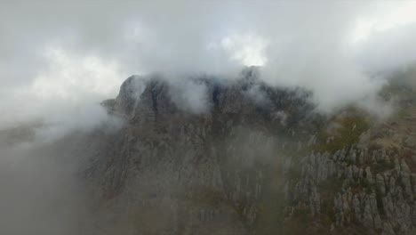 misty mountain peak