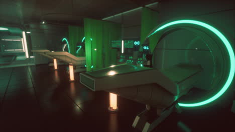 futuristic medical facility