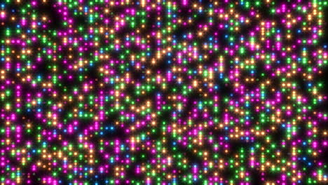 digital and neon dots pattern in rows