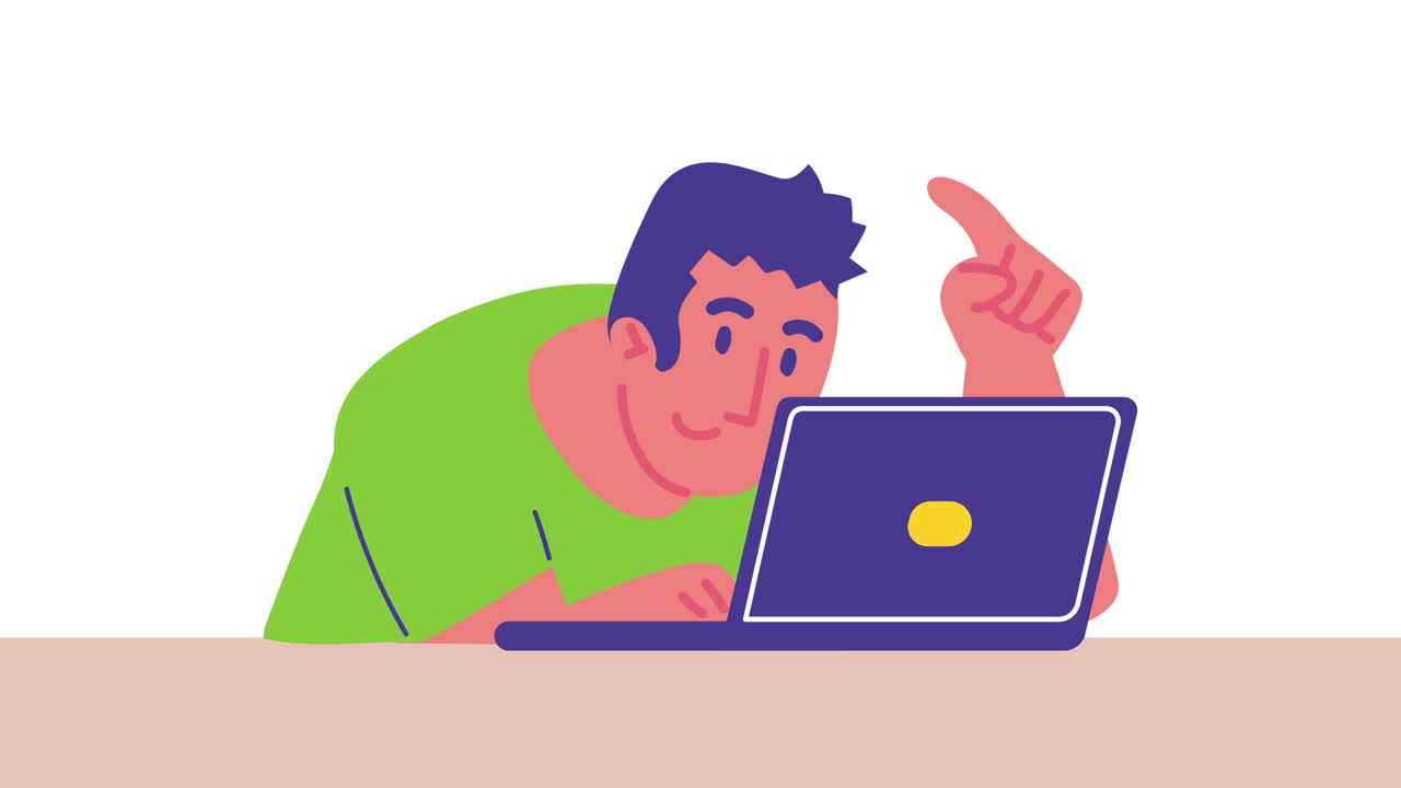 hombre trabajando en una computadora portátil