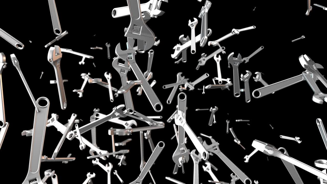 조절 가능한 스패너 배경 4k