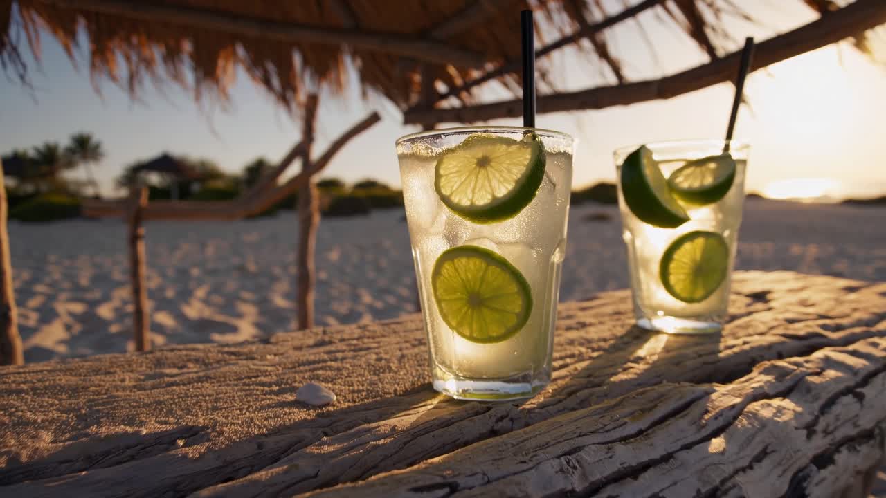 Sunset Cocktails on the Beach