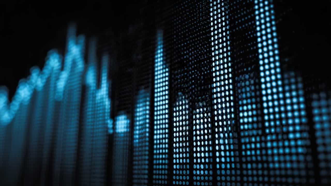 Dynamic Representation of Data Visualization: Analyzing Trends Through Vibrant Graphs and Vivid Dots Capturing the Essence of Analytics and Metrics in a Modern Context