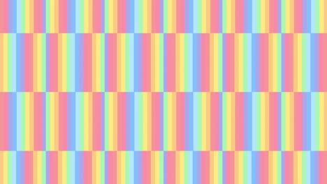 simple geometric mosaic with rainbow tiles in seamless loop animation. abstract motion graphics pattern