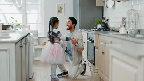 Ballet,-dance-and-father-with-daughter-hug