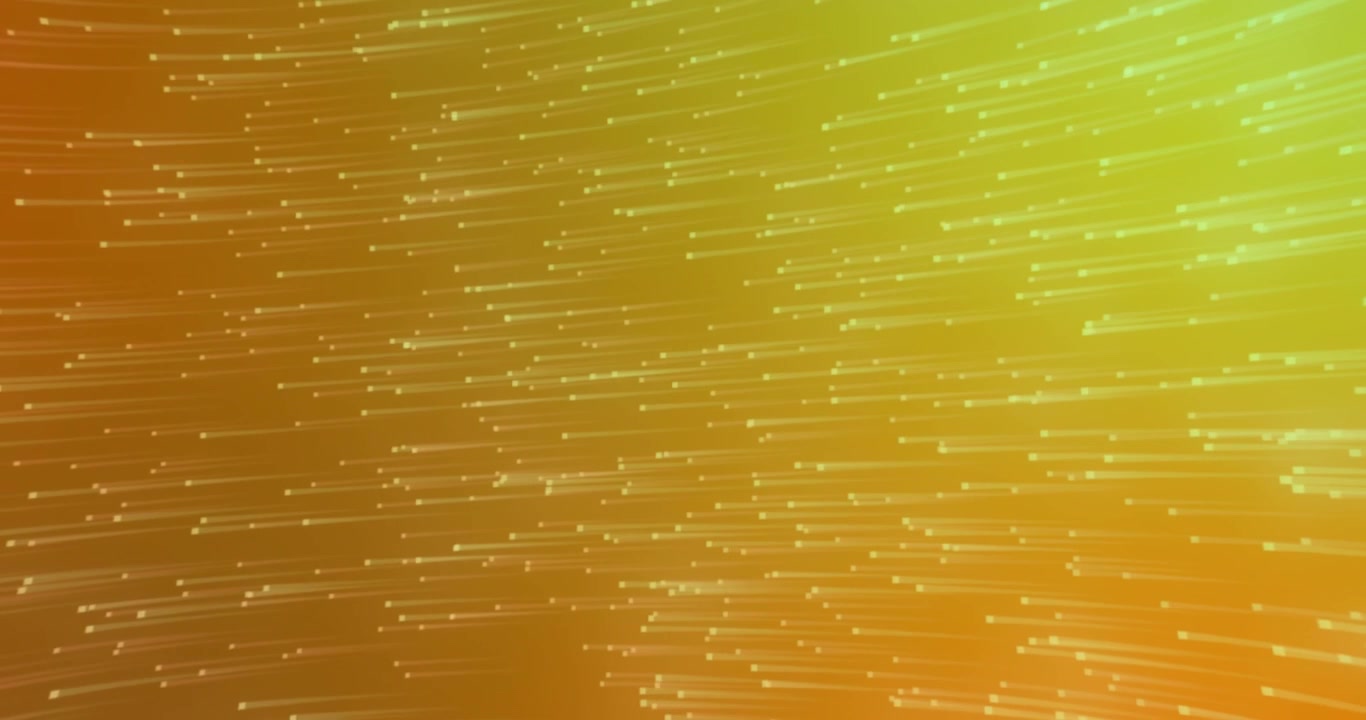 Abstract Background with Glowing Particles Moving in Horizontal Lines