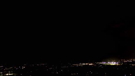 amazing drone video of lighting strikes over the beach in florida.