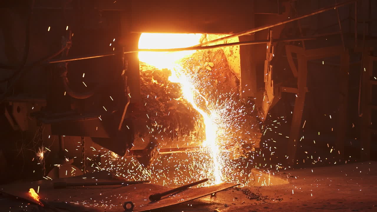 오븐에서 녹은 금속을 는 것