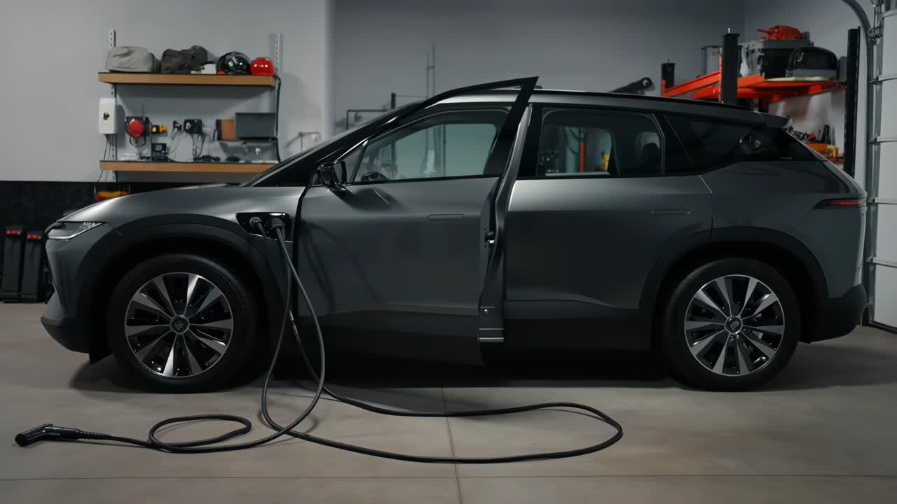 Electric Vehicle Charging in a Garage