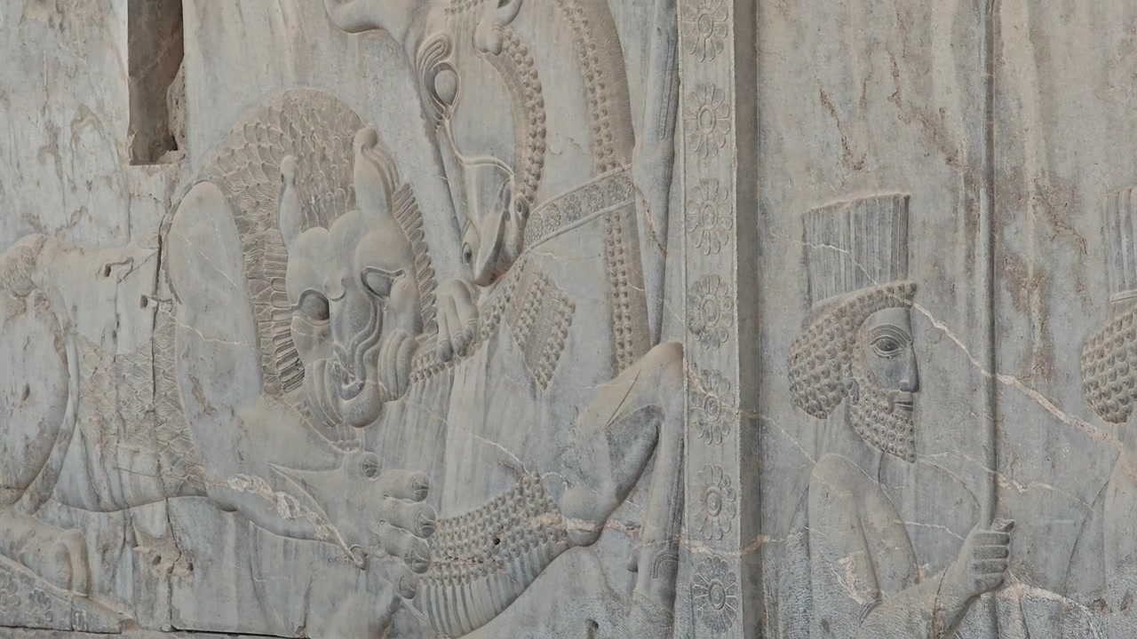 Antico bassorilievo persiano a Persepoli