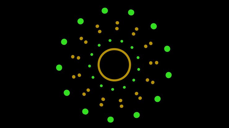 4K video model stroboscopic and hypnotic effect, in 16: 9 video format.