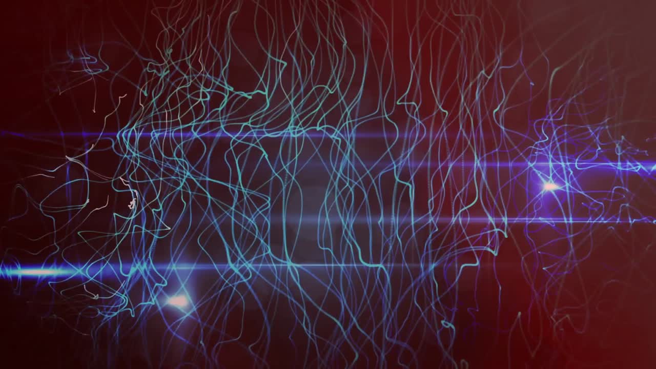 Animation of networks of connections with icons and network of connections