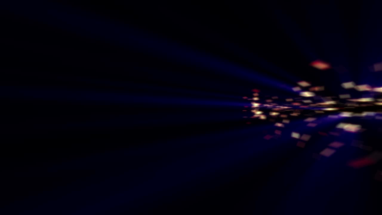 movimiento de rayos de chispa de partículas de luz 4k