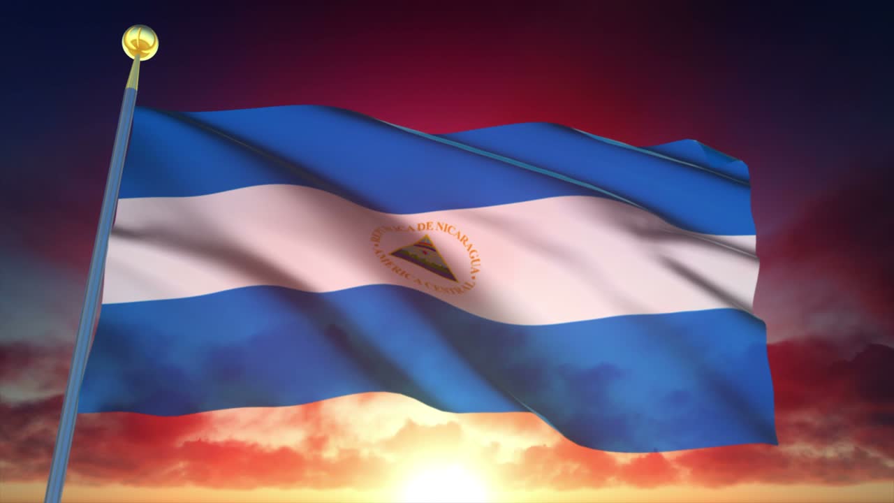 니카라과의 4k 매우 상세한 발 loopable