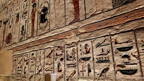 Egyptian-hieroglyphs-on-the-walls-of-the-tombs-of-the-pharaohs