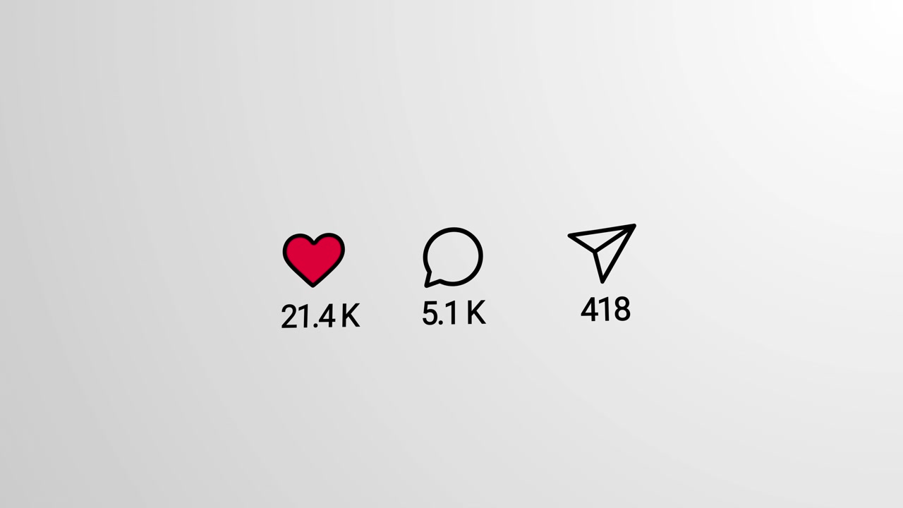 Social Media Engagement Counter Increasing Rapidly