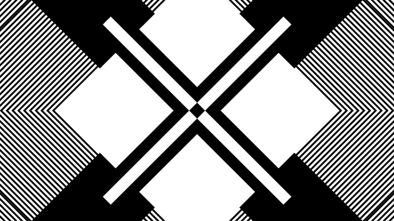 Abstract Black and White Geometric Motion Graphics Background
