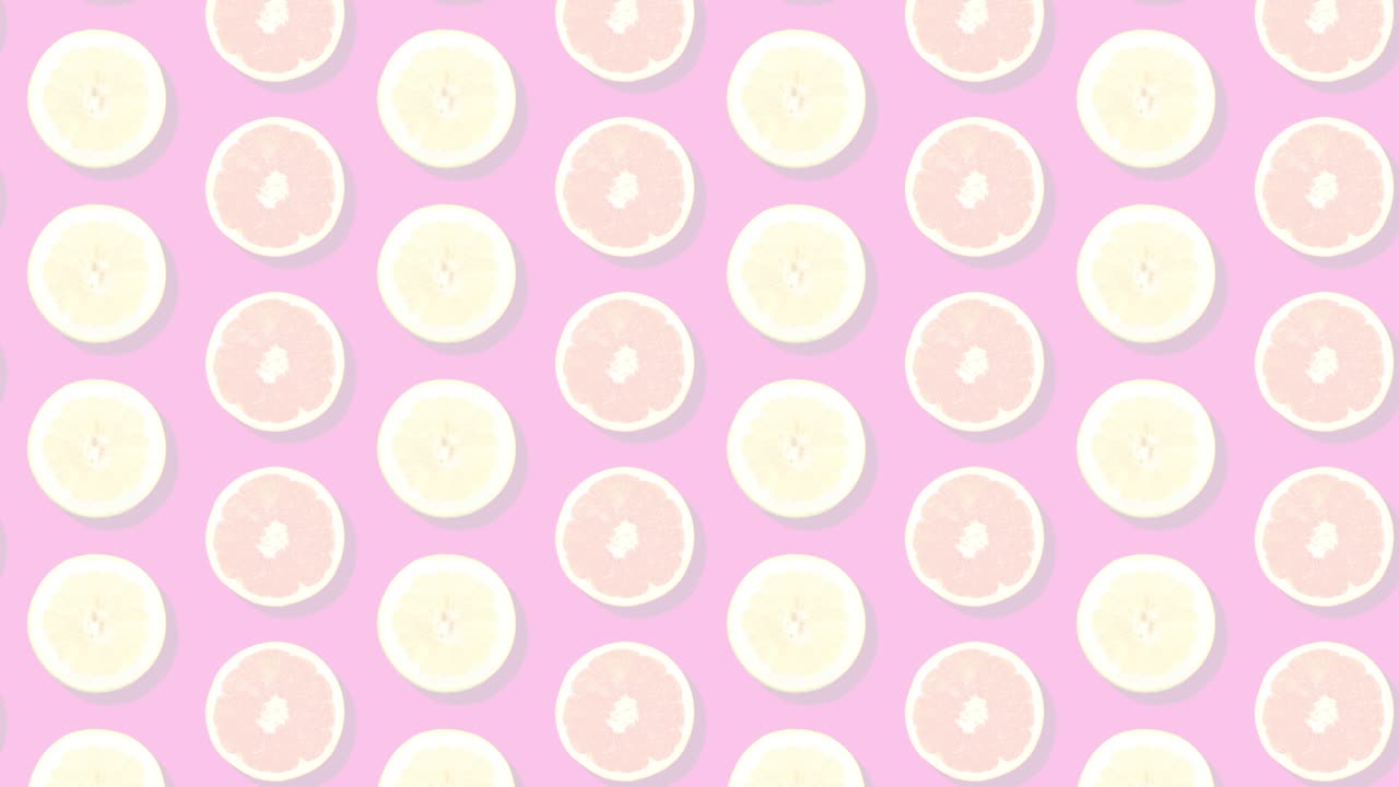 Orange and grapefruit loop animation.