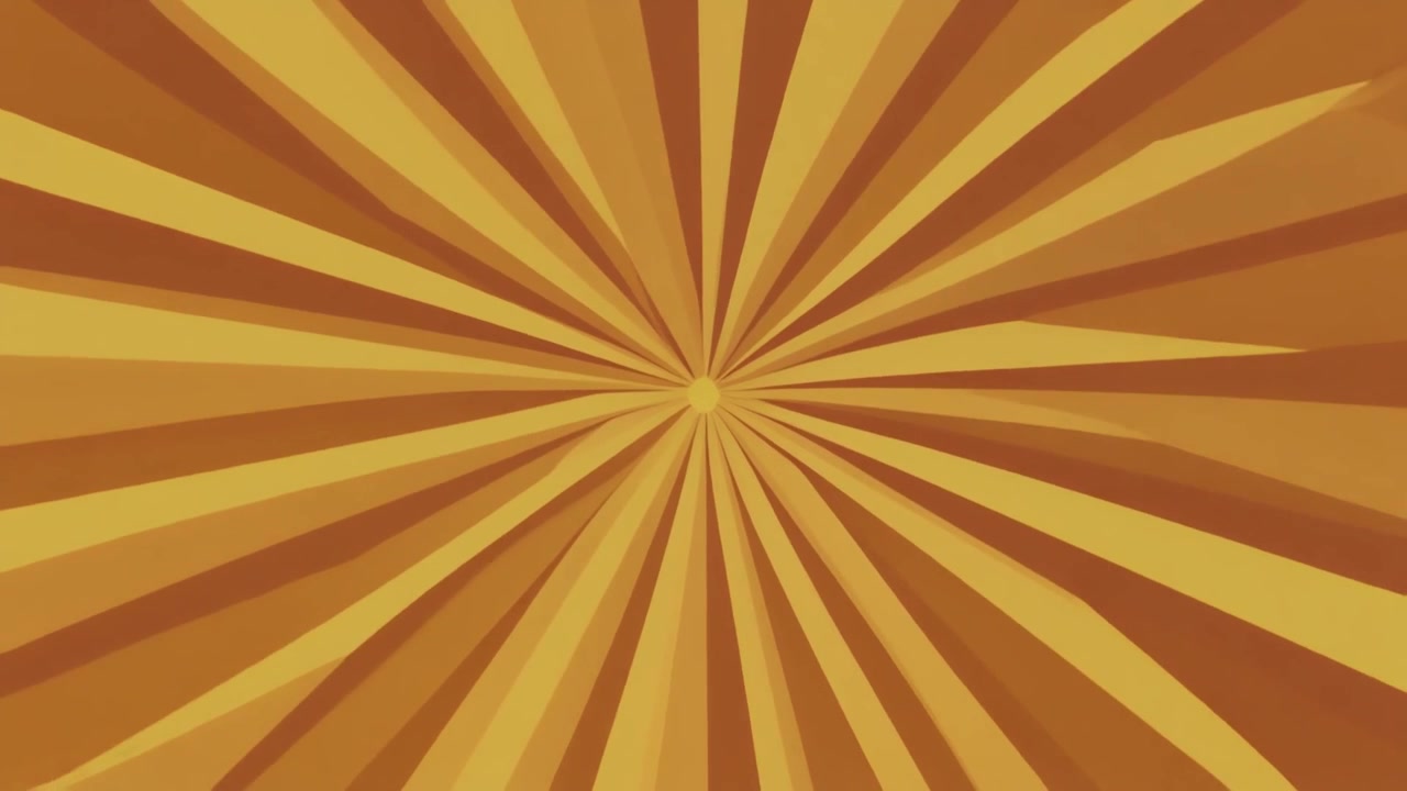 Rotating Sunburst Background in Shades of Brown and Gold
