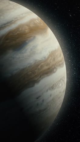 jupiter - a close-up view of the gas giant