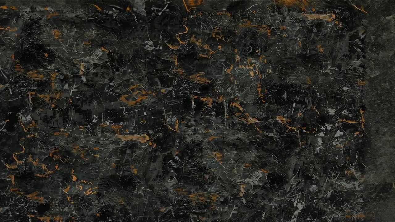 Looping textured surface displaying cracked pattern in frame with dark gray-orange highlights