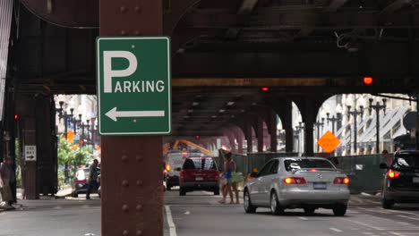 Parkplatzschild-Chicago